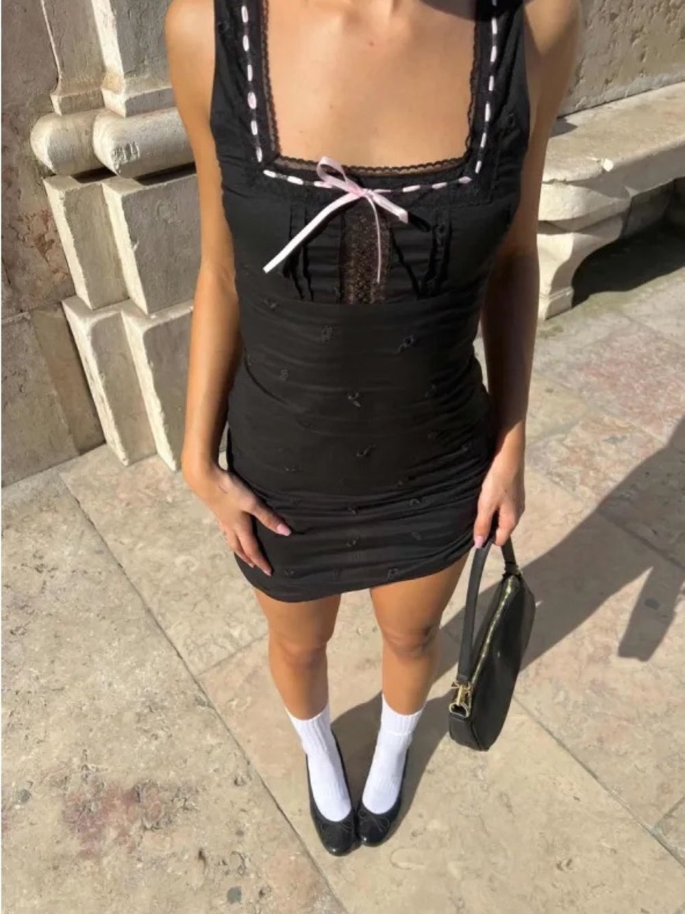 Princess Polly eyelet mini dress